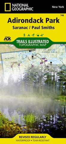 Adirondack Park Trail Map: Saranac Lake / Paul Smiths