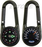 Munkees Carabiner Compass with Thermometer