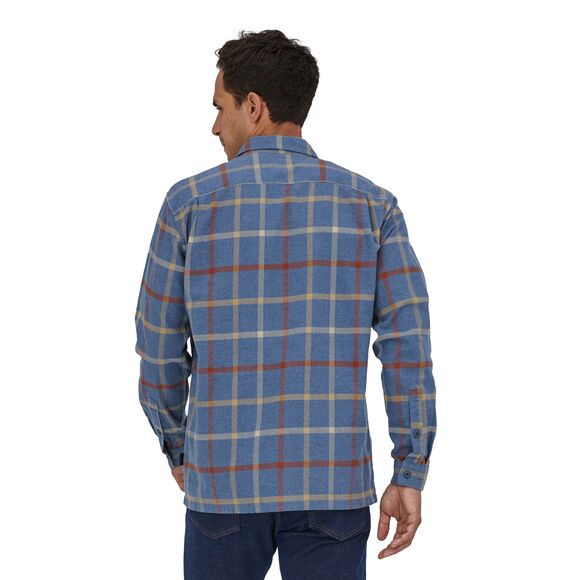 Fox Heavyday Flannel Shirt Long Sleeve - Blue/Tan Men's Medium