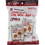 YakTrax Adhesive Toe Warmers 10 Pack