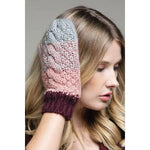 Multicolor Cable Knit Mittens