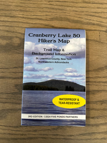 Cranberry Lake 50 Hiker's Map - Grasse River Outfitters