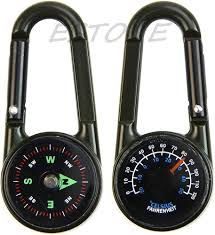 Munkees Carabiner Compass with Thermometer