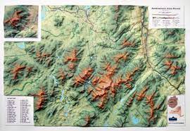 Adirondack Park Raised Relief Map 3D
