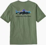 M's Home Water Trout Organic T-Shirt