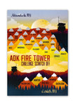 Peakquest 5x7 Adirondack Fire Tower Challenge Scratch Off